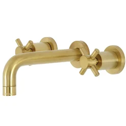 Kingston Brass Concord 2-Handle 3-Hole Wall Mount Bathroom Faucet