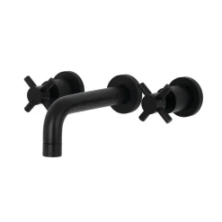 Kingston Brass Concord 2-Handle 3-Hole Wall Mount Bathroom Faucet