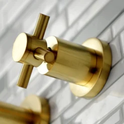 Kingston Brass Concord 2-Handle 3-Hole Wall Mount Bathroom Faucet