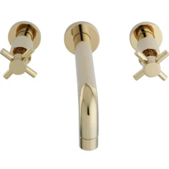 Kingston Brass Concord 2-Handle 3-Hole Wall Mount Bathroom Faucet