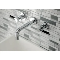 Kingston Brass Concord 2-Handle Wall Mount Bathroom Faucet