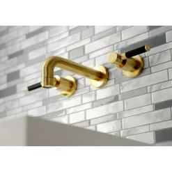 Kingston Brass Concord 2-Handle Wall Mount Bathroom Faucet
