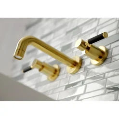 Kingston Brass Concord 2-Handle Wall Mount Bathroom Faucet
