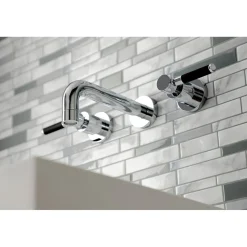 Kingston Brass Concord 2-Handle Wall Mount Bathroom Faucet