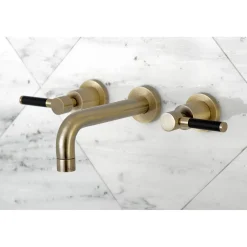 Kingston Brass Concord 2-Handle Wall Mount Bathroom Faucet