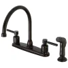 Kingston Brass Concord 4-Hole Centerset Kitchen Faucet