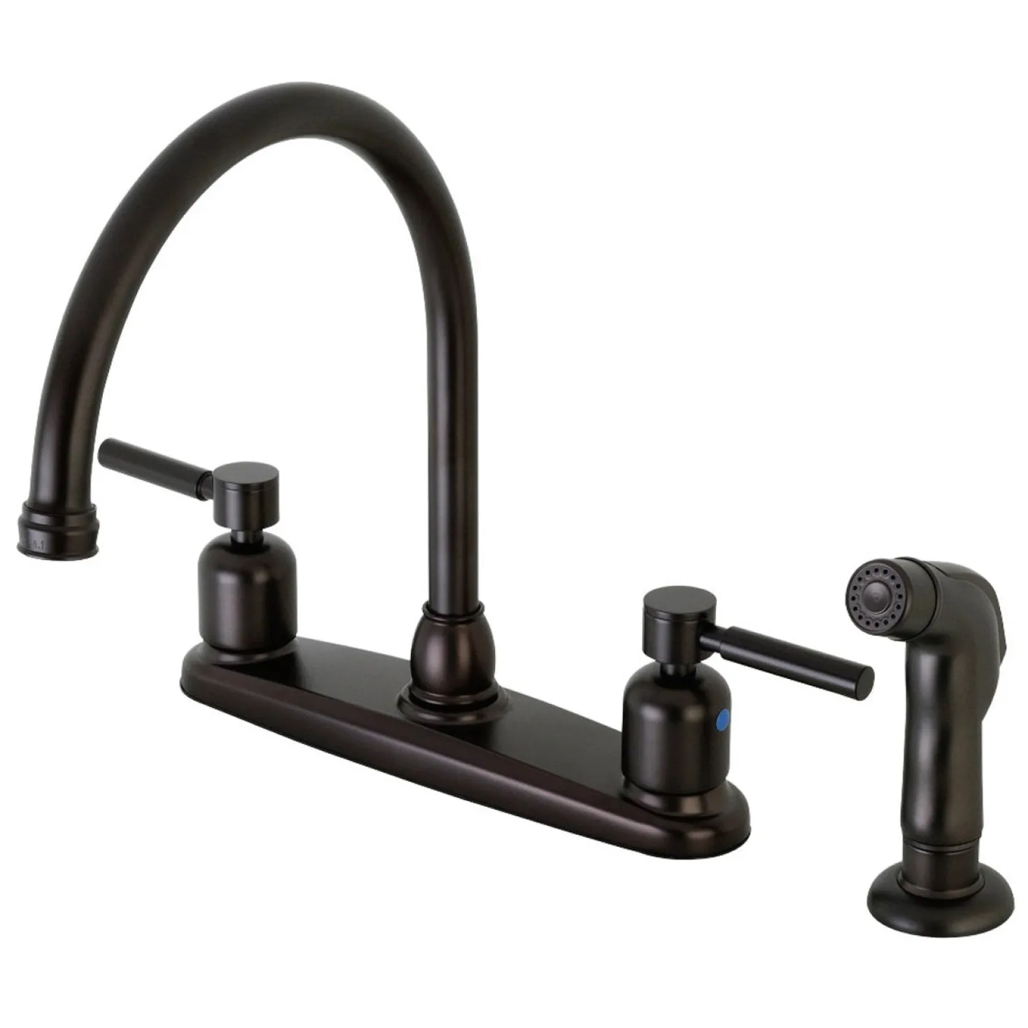 Kingston Brass Concord 4-Hole Centerset Kitchen Faucet