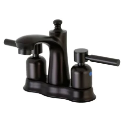 Kingston Brass Concord 3-Hole Deck Mount 4-Inch Centerset Bathroom Faucet