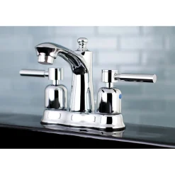 Kingston Brass Concord 3-Hole Deck Mount 4-Inch Centerset Bathroom Faucet