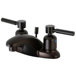 Kingston Brass Concord 3-Hole 4-Inch Centerset Deck Mount Bathroom Faucet