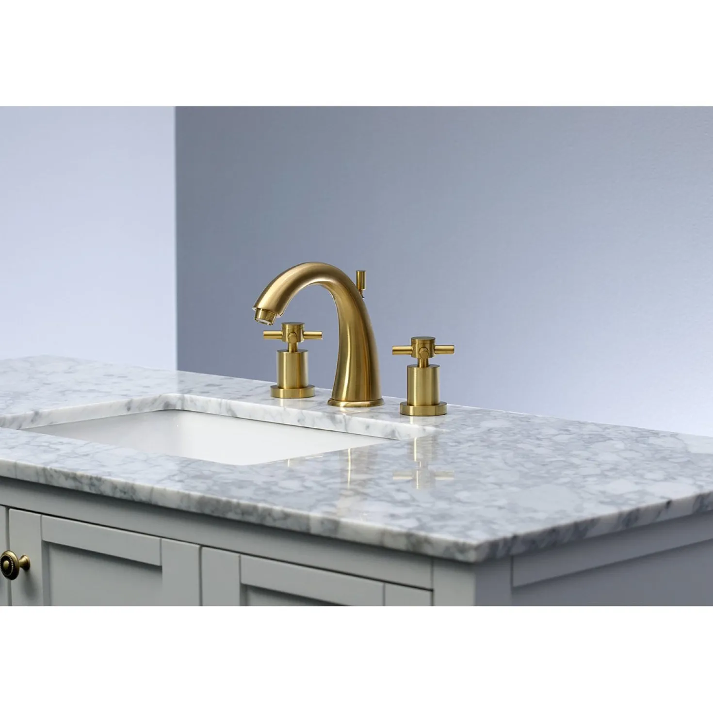 Kingston Brass Concord 3-Hole 8-Inch Widespread Bathroom Faucet