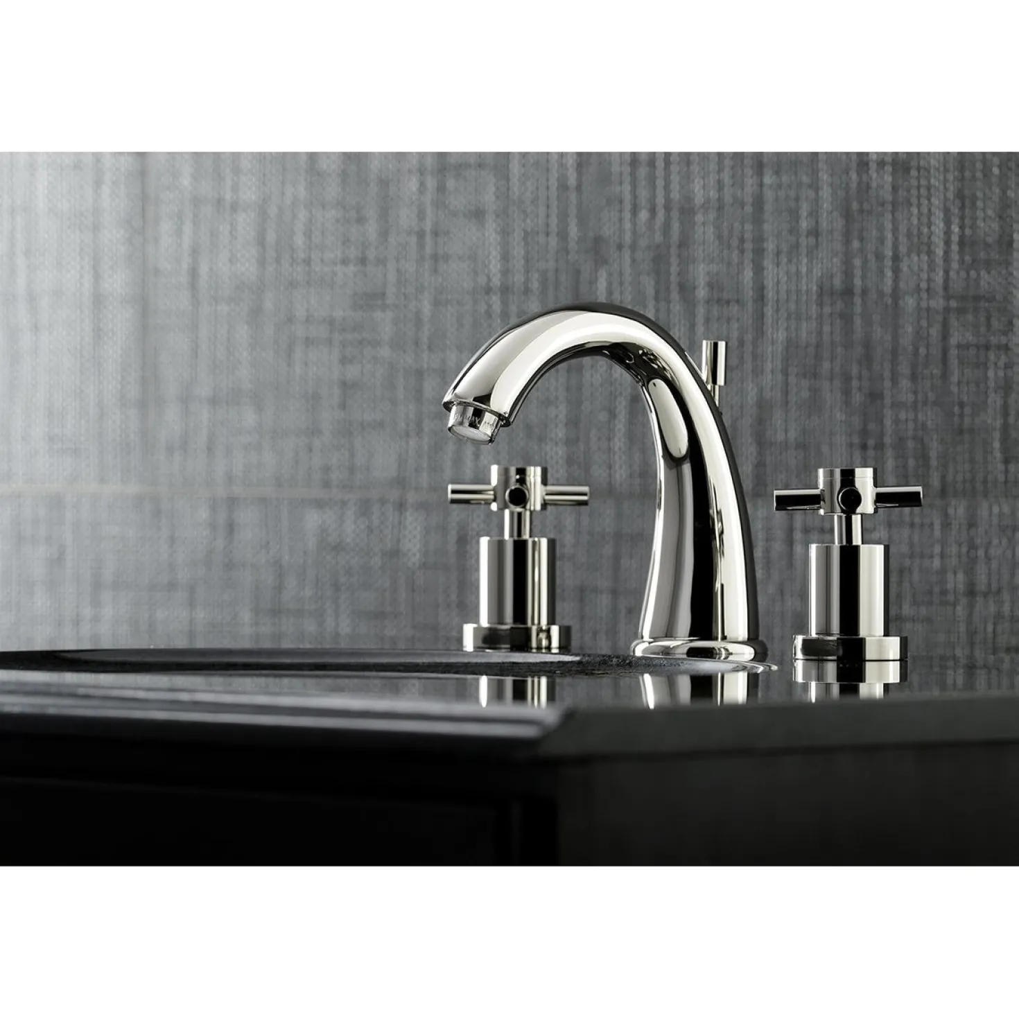Kingston Brass Concord 3-Hole 8-Inch Widespread Bathroom Faucet