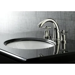 Kingston Brass Concord 3-Hole 8-Inch Widespread Bathroom Faucet