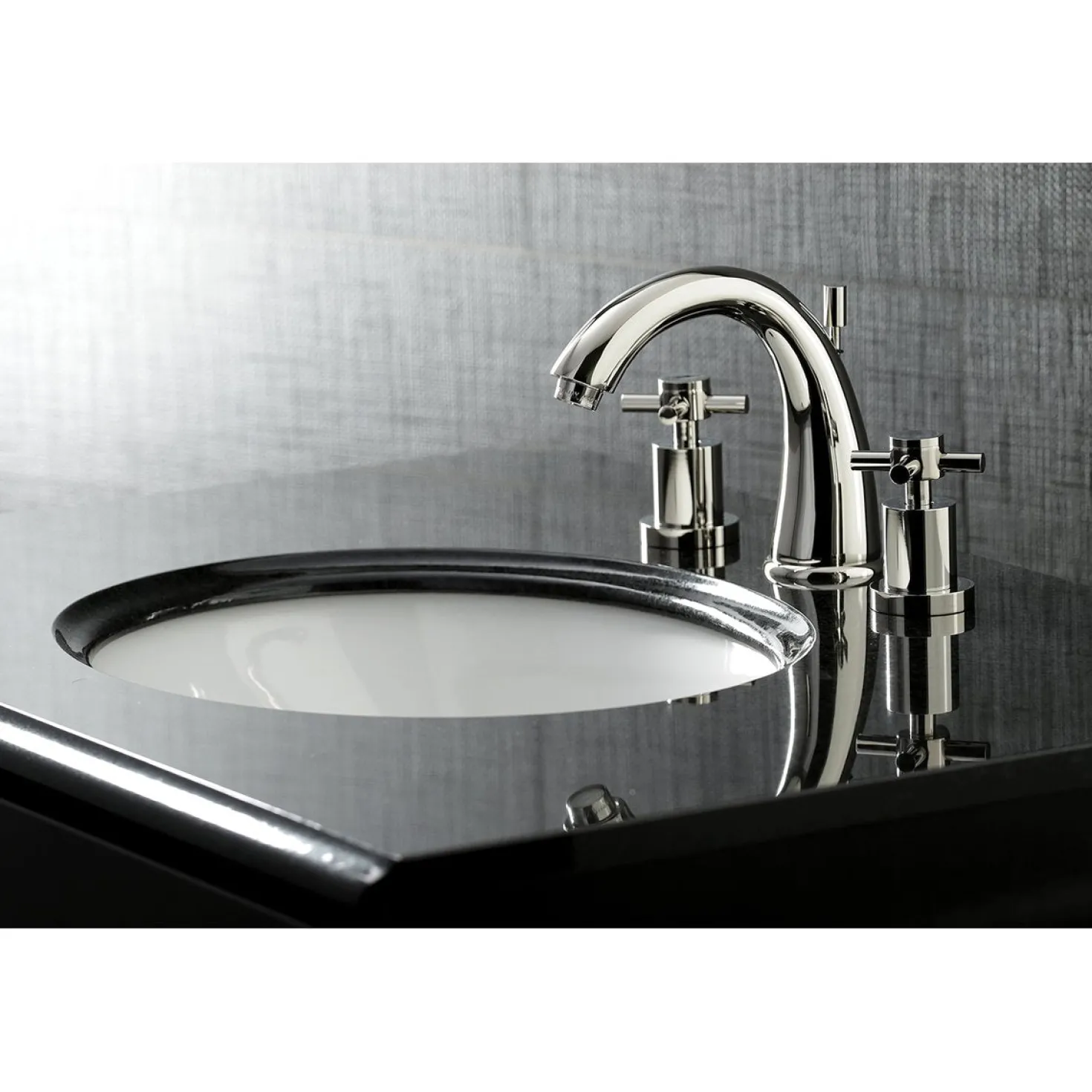Kingston Brass Concord 3-Hole 8-Inch Widespread Bathroom Faucet