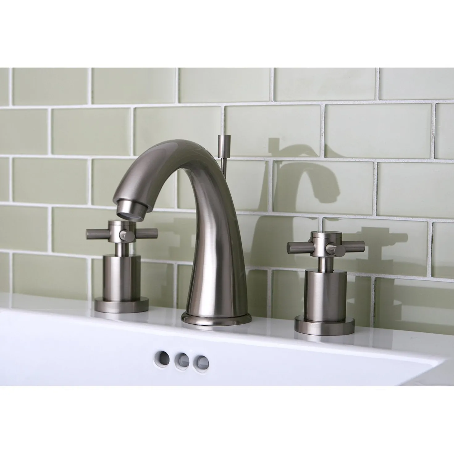 Kingston Brass Concord 3-Hole 8-Inch Widespread Bathroom Faucet