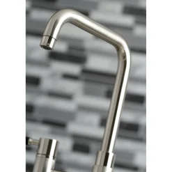 Kingston Brass Concord 4-Hole Two-Handle Bridge Kitchen Faucet with Brass Side Sprayer