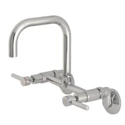 Kingston Brass Concord 8-Inch Adjustable Center Wall Mount 2-Hole Kitchen Faucet