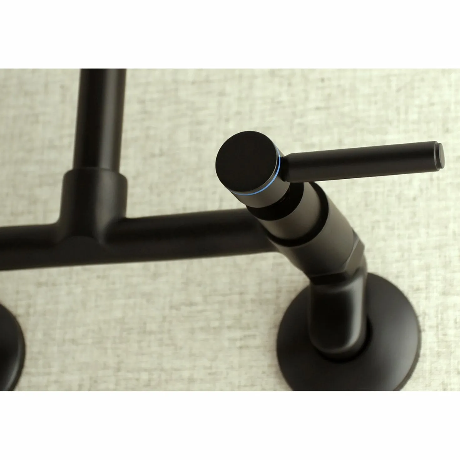 Kingston Brass Concord 8-Inch Adjustable Center Wall Mount 2-Hole Kitchen Faucet