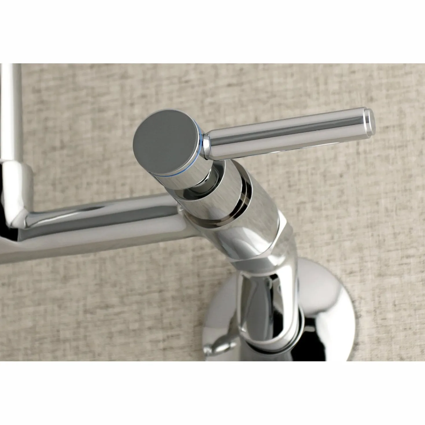 Kingston Brass Concord 8-Inch Adjustable Center Wall Mount 2-Hole Kitchen Faucet