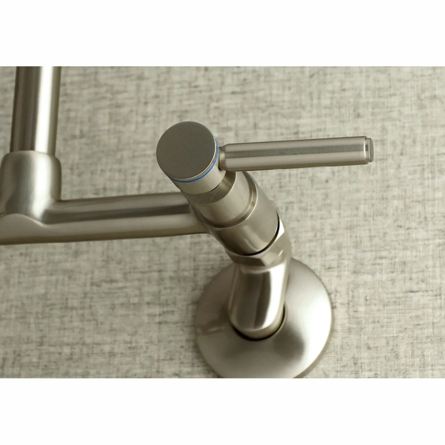 Kingston Brass Concord 8-Inch Adjustable Center Wall Mount 2-Hole Kitchen Faucet