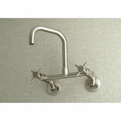 Kingston Brass Concord 8-Inch Adjustable Center 2-Hole Wall Mount Kitchen Faucet