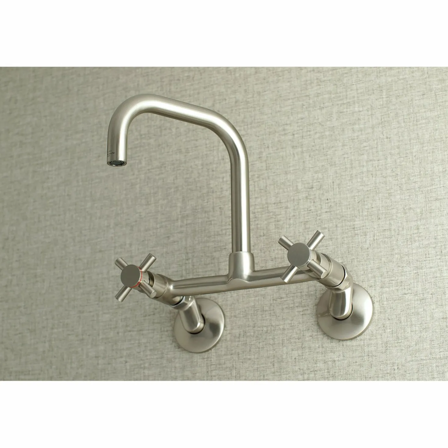 Kingston Brass Concord 8-Inch Adjustable Center 2-Hole Wall Mount Kitchen Faucet