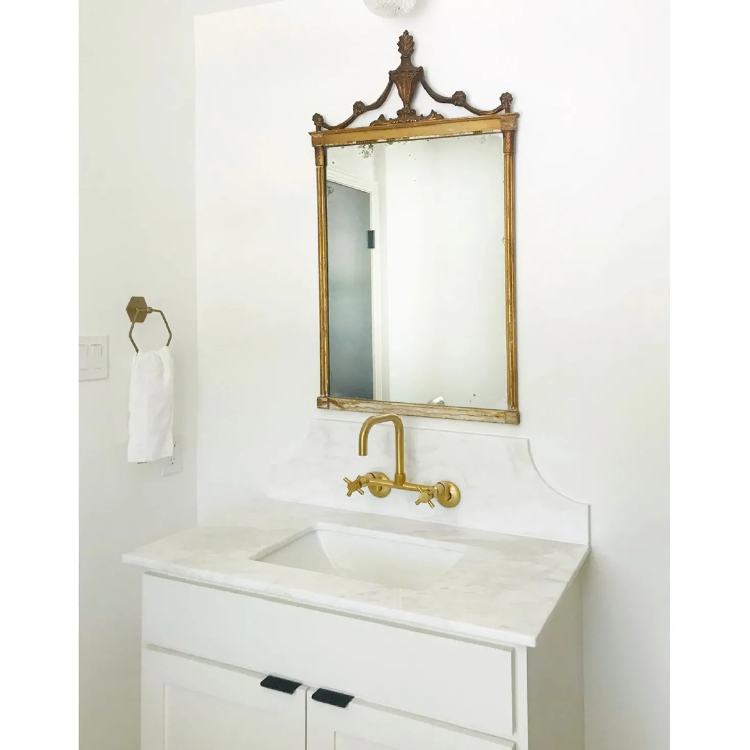Kingston Brass Concord 8-Inch Adjustable Center 2-Hole Wall Mount Kitchen Faucet