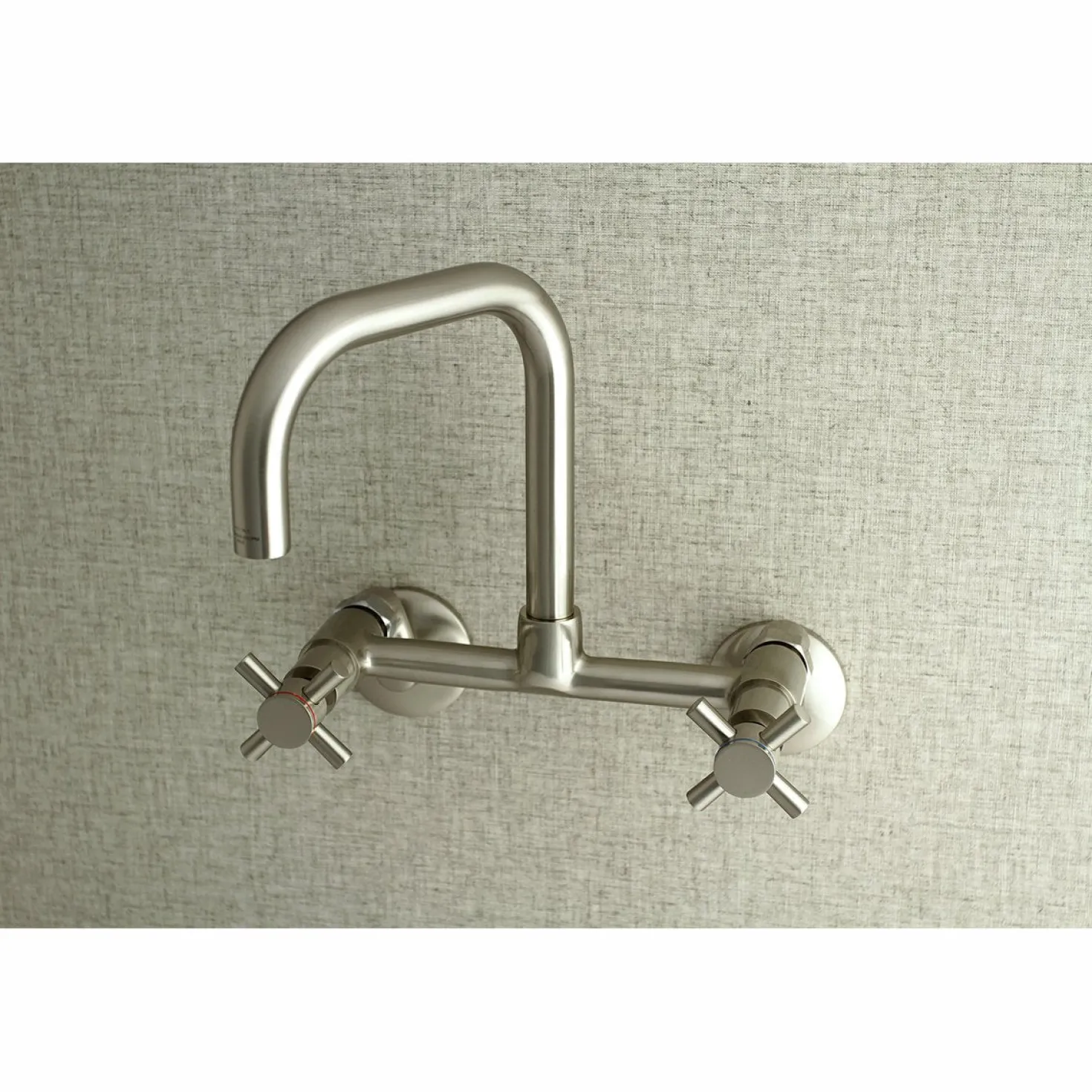 Kingston Brass Concord 8-Inch Adjustable Center 2-Hole Wall Mount Kitchen Faucet