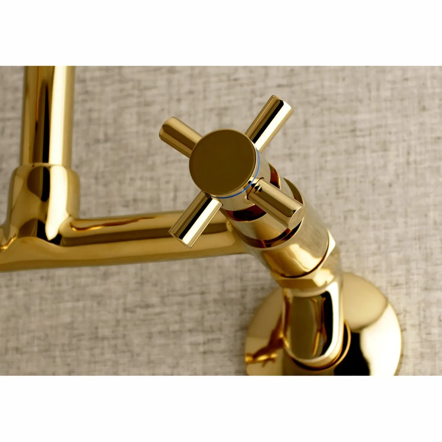 Kingston Brass Concord 8-Inch Adjustable Center 2-Hole Wall Mount Kitchen Faucet