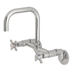 Kingston Brass Concord 8-Inch Adjustable Center 2-Hole Wall Mount Kitchen Faucet