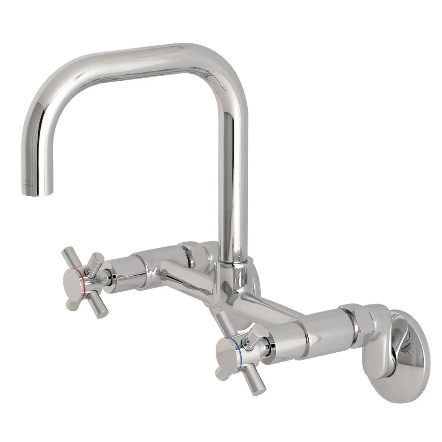 Kingston Brass Concord 8-Inch Adjustable Center 2-Hole Wall Mount Kitchen Faucet