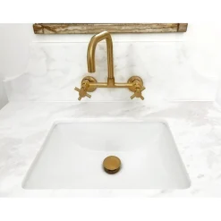 Kingston Brass Concord 8-Inch Adjustable Center 2-Hole Wall Mount Kitchen Faucet