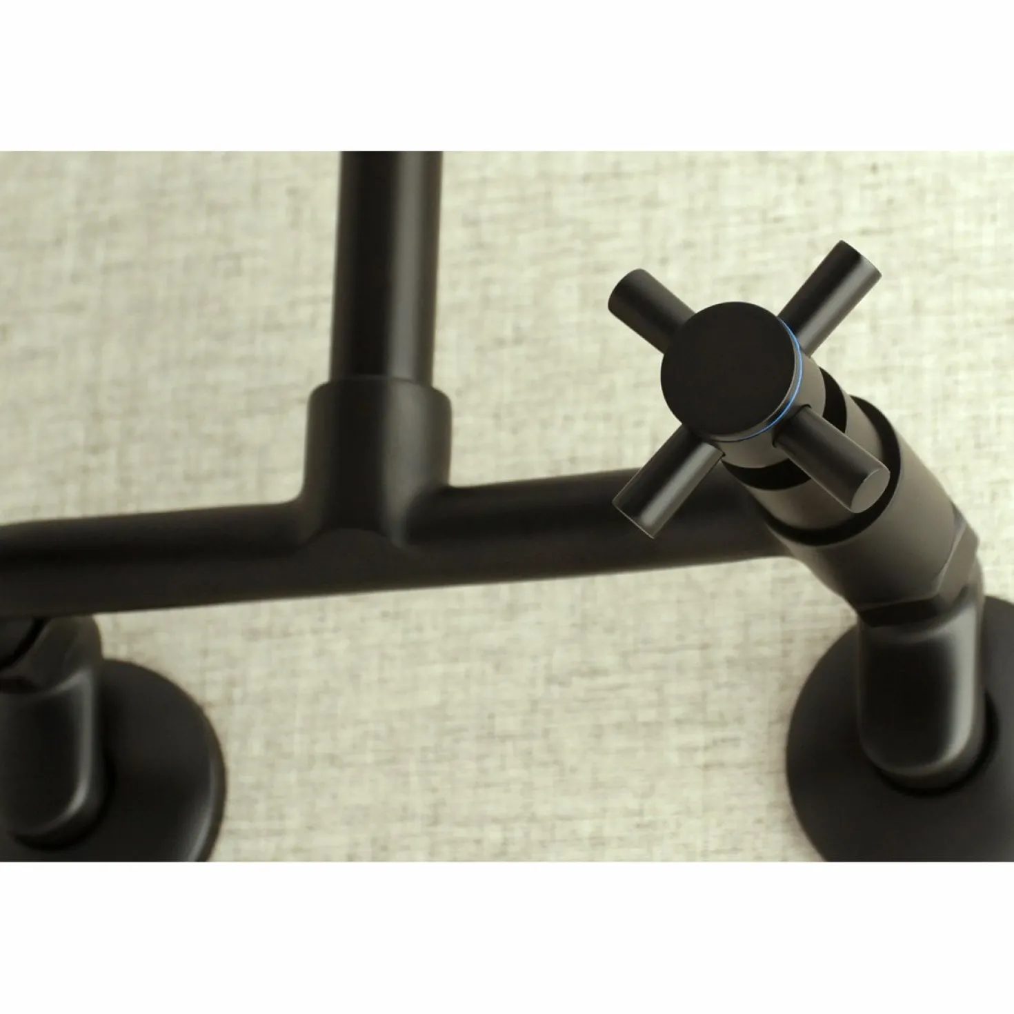 Kingston Brass Concord 8-Inch Adjustable Center 2-Hole Wall Mount Kitchen Faucet