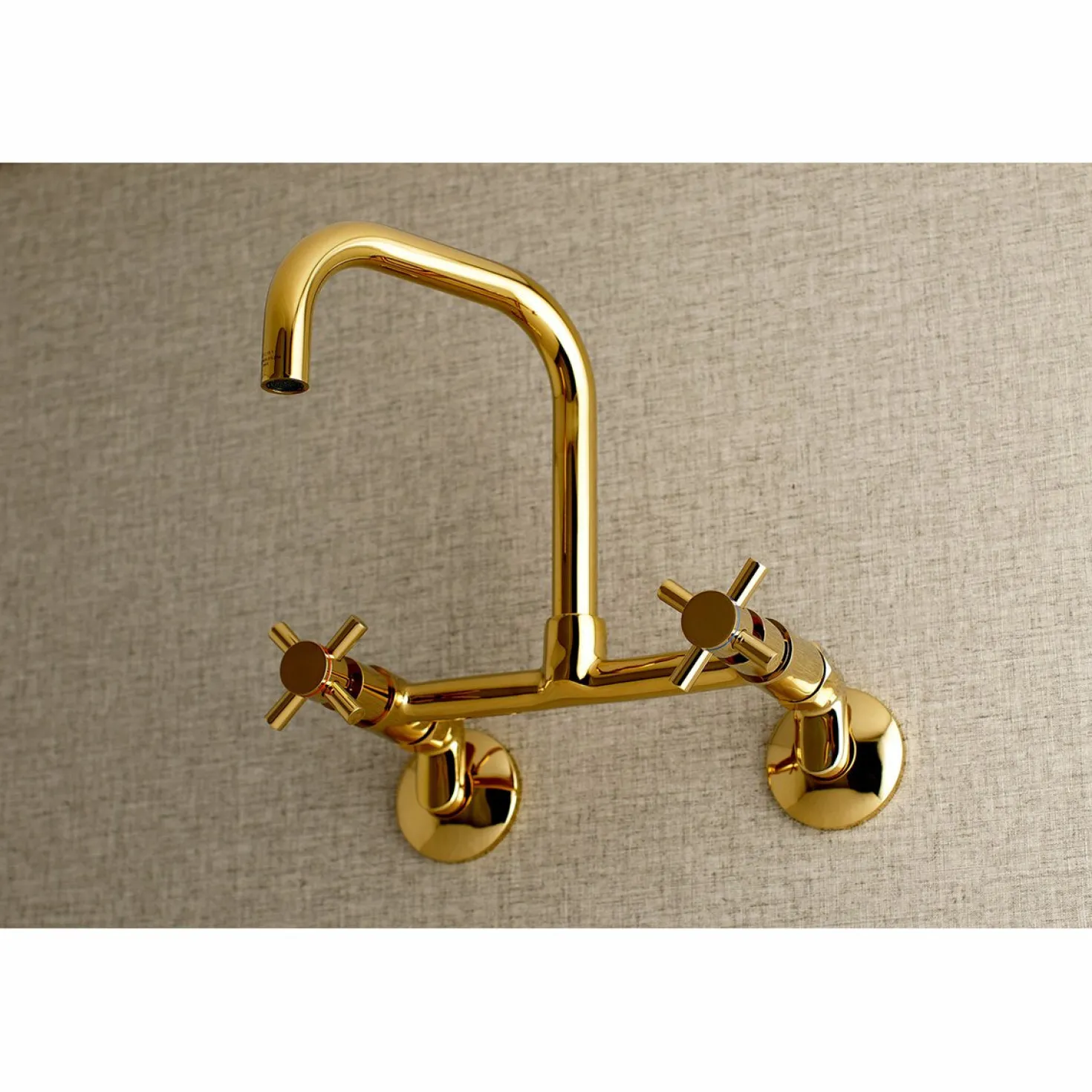 Kingston Brass Concord 8-Inch Adjustable Center 2-Hole Wall Mount Kitchen Faucet