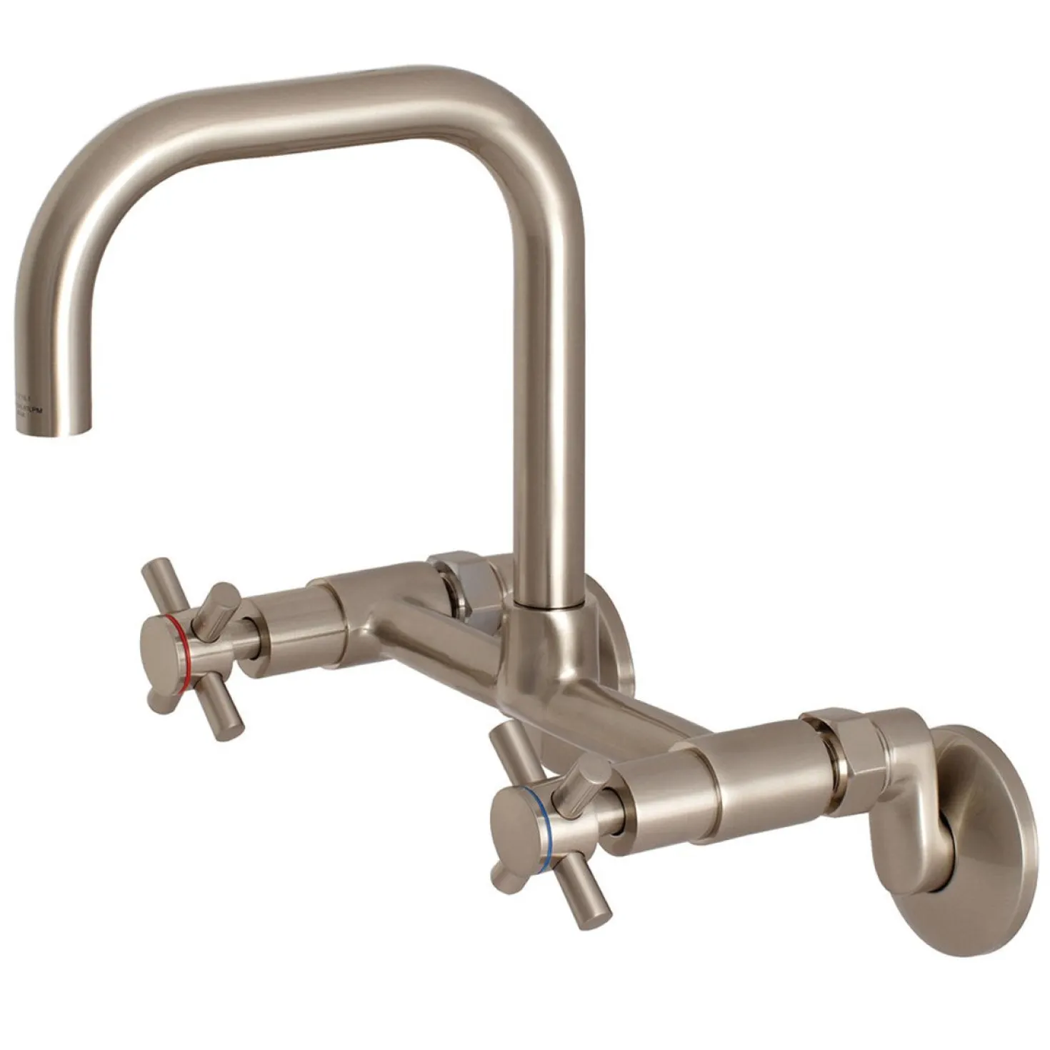 Kingston Brass Concord 8-Inch Adjustable Center 2-Hole Wall Mount Kitchen Faucet