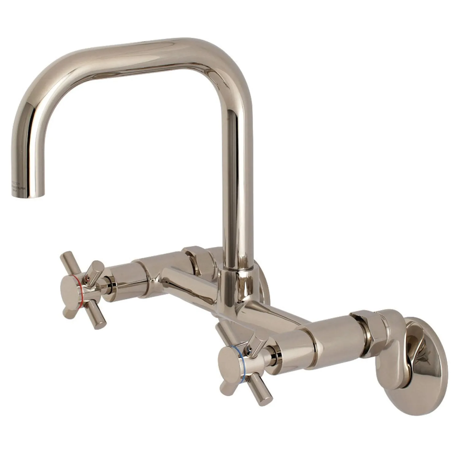 Kingston Brass Concord 8-Inch Adjustable Center 2-Hole Wall Mount Kitchen Faucet