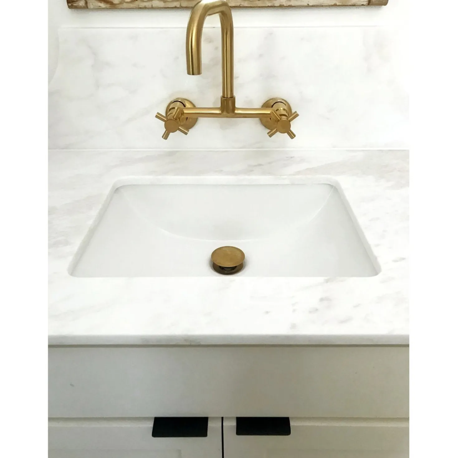 Kingston Brass Concord 8-Inch Adjustable Center 2-Hole Wall Mount Kitchen Faucet