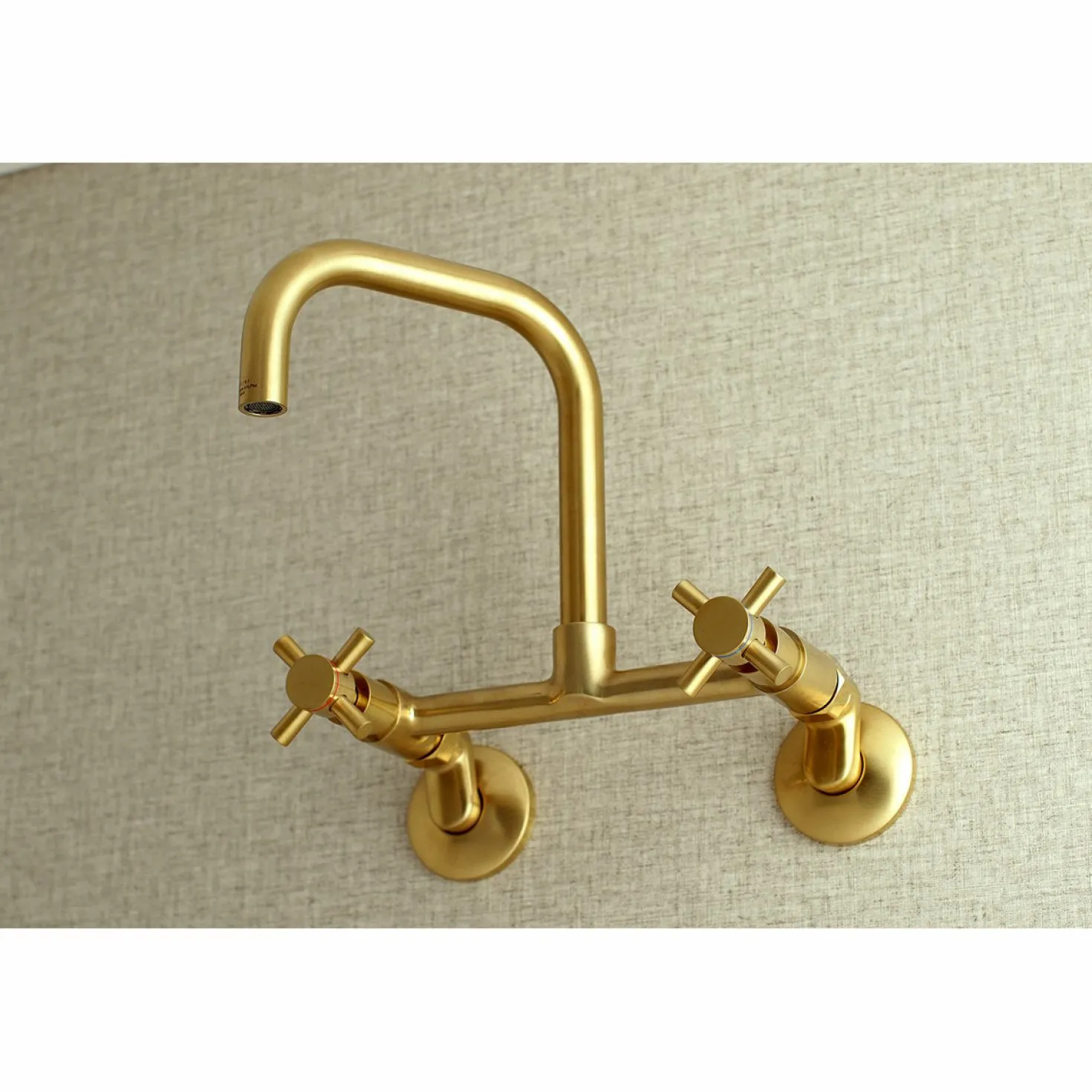 Kingston Brass Concord 8-Inch Adjustable Center 2-Hole Wall Mount Kitchen Faucet