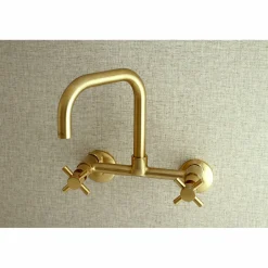 Kingston Brass Concord 8-Inch Adjustable Center 2-Hole Wall Mount Kitchen Faucet
