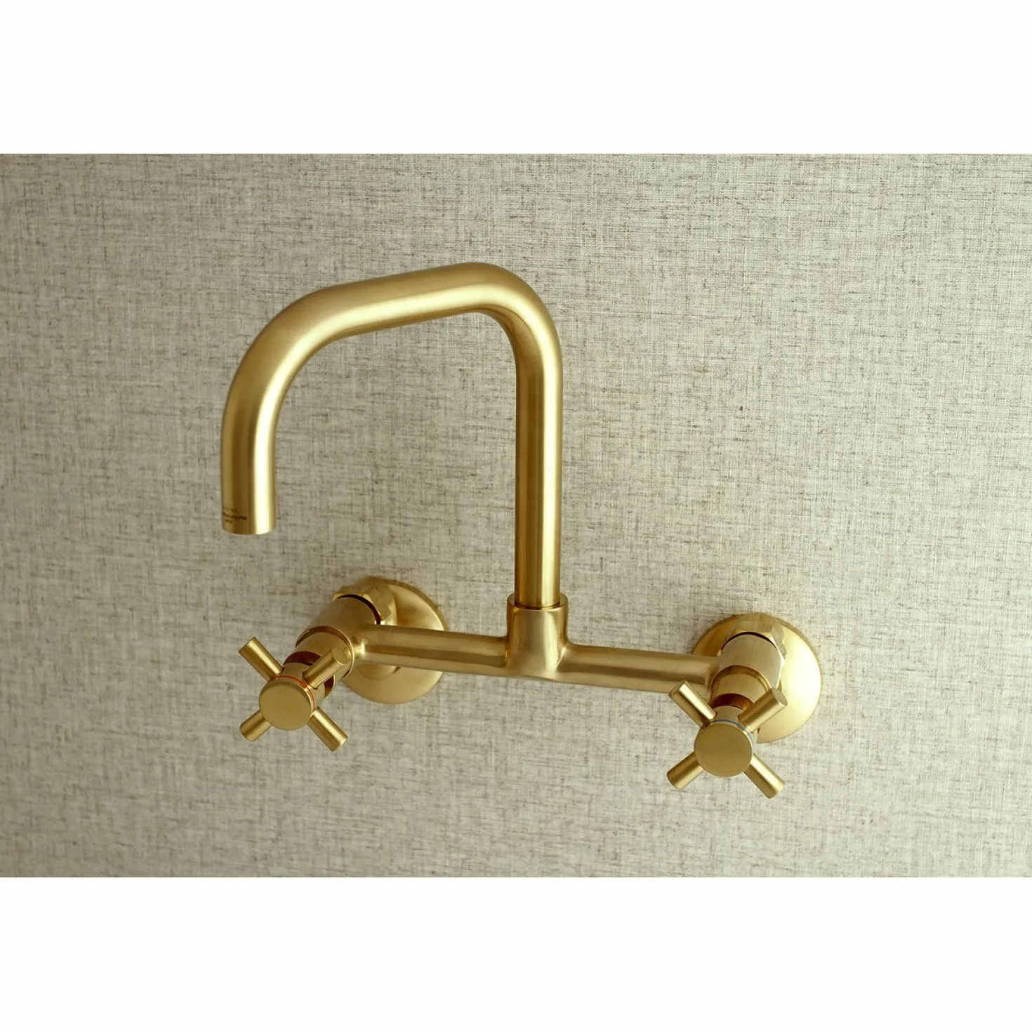 Kingston Brass Concord 8-Inch Adjustable Center 2-Hole Wall Mount Kitchen Faucet