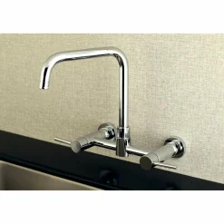 Kingston Brass Concord 8-Inch Centerset Wall Mount Kitchen Faucet