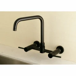 Kingston Brass Concord 8-Inch Centerset Wall Mount Kitchen Faucet