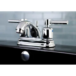 Kingston Brass Concord 4-Inch Centerset 3-Hole Bathroom Faucet with Retail Pop-Up
