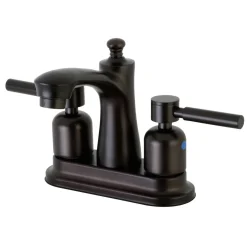 Kingston Brass Concord 4-Inch 3-Hole Centerset Deck Mount Bathroom Faucet