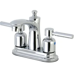 Kingston Brass Concord 4-Inch 3-Hole Centerset Deck Mount Bathroom Faucet