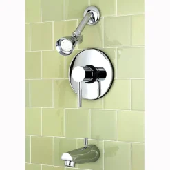 Kingston Brass Concord Modern Single Handle Tub and Shower Faucet