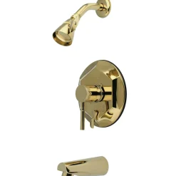 Kingston Brass Concord Modern Single Handle Brass Tub and Shower Faucet