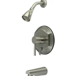 Kingston Brass Concord Modern Single Handle Brass Tub and Shower Faucet