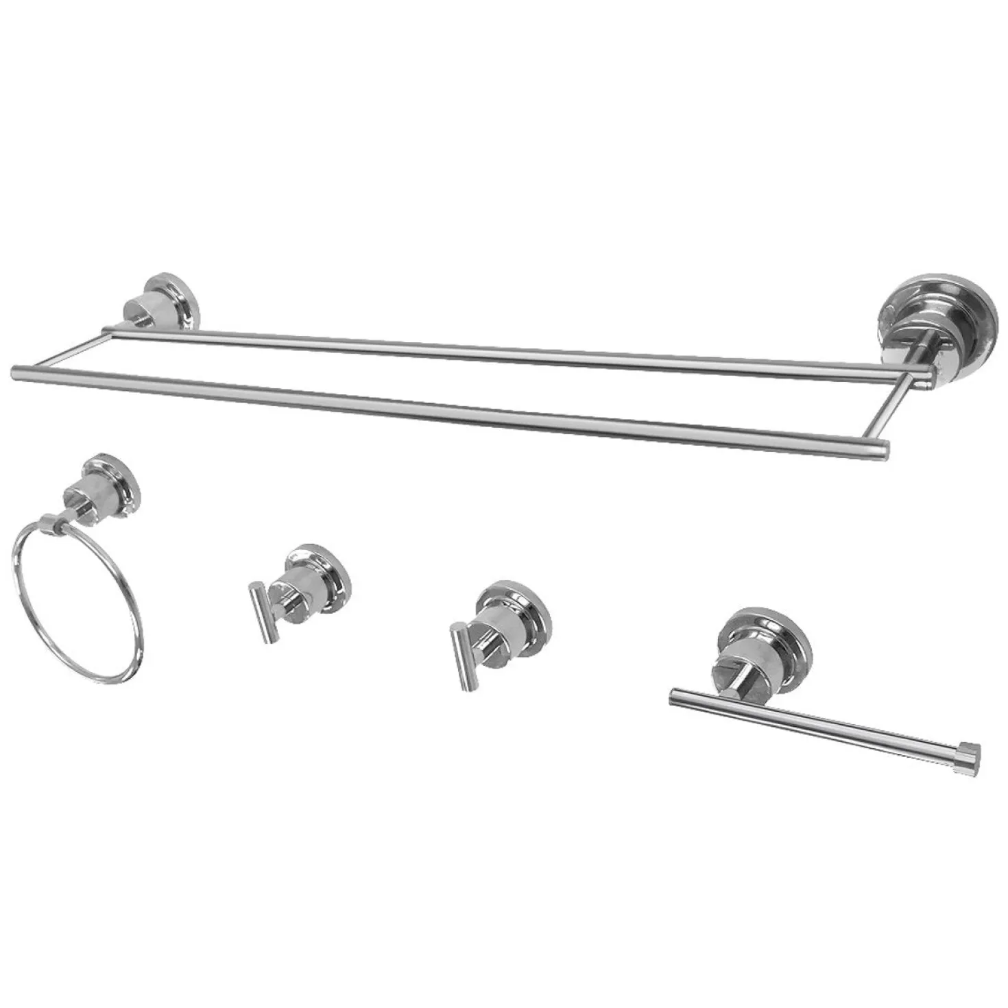 Kingston Brass Concord 5-Piece 18.88" x 7.13" Bathroom Accessory Set