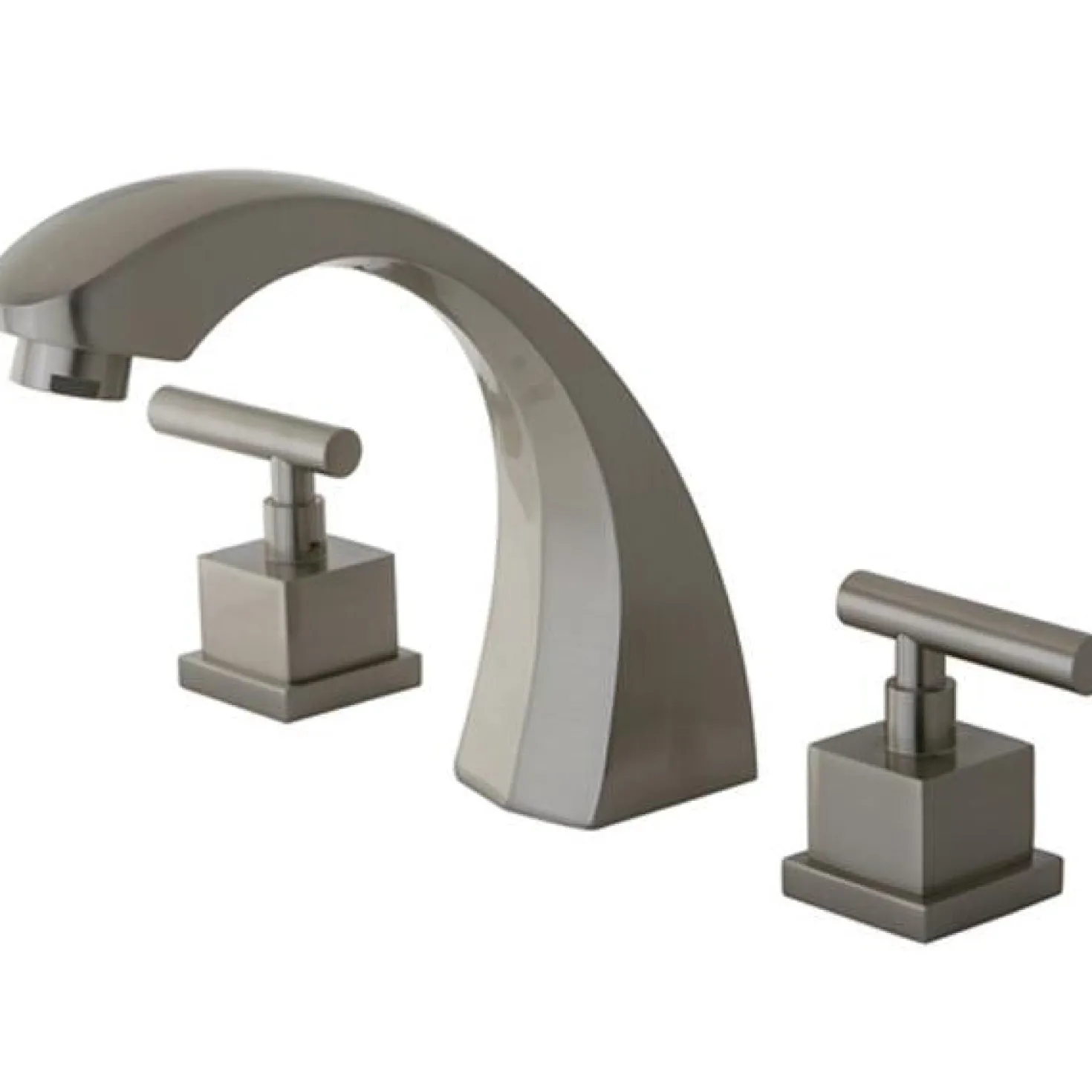 Kingston Brass Concord Roman Tub Filler in Satin Nickel